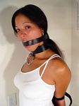 black girl strap gagged