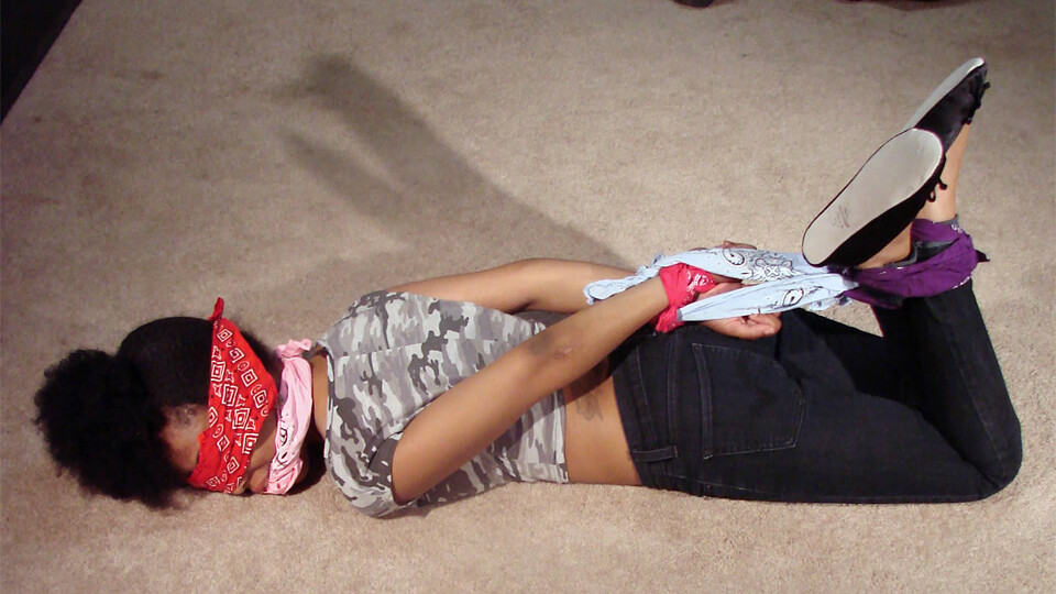 Scarlet-BGBv10 - Blindfolded, Gagged and Bound with Bandanas